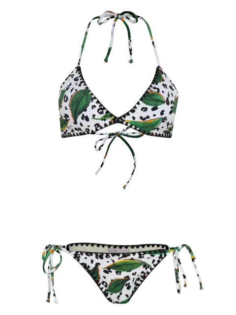 Brigitte cheetah-print bikini set