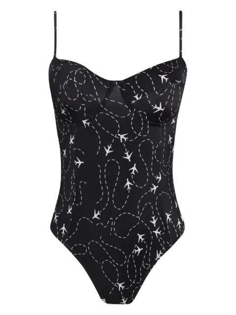 Brigitte traje de baño con aviones estampados