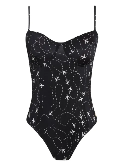 Maillot de bain à imprimé graphique - Brigitte - Modalova