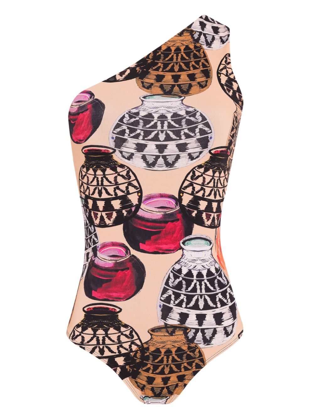 graphic-print swimsuit