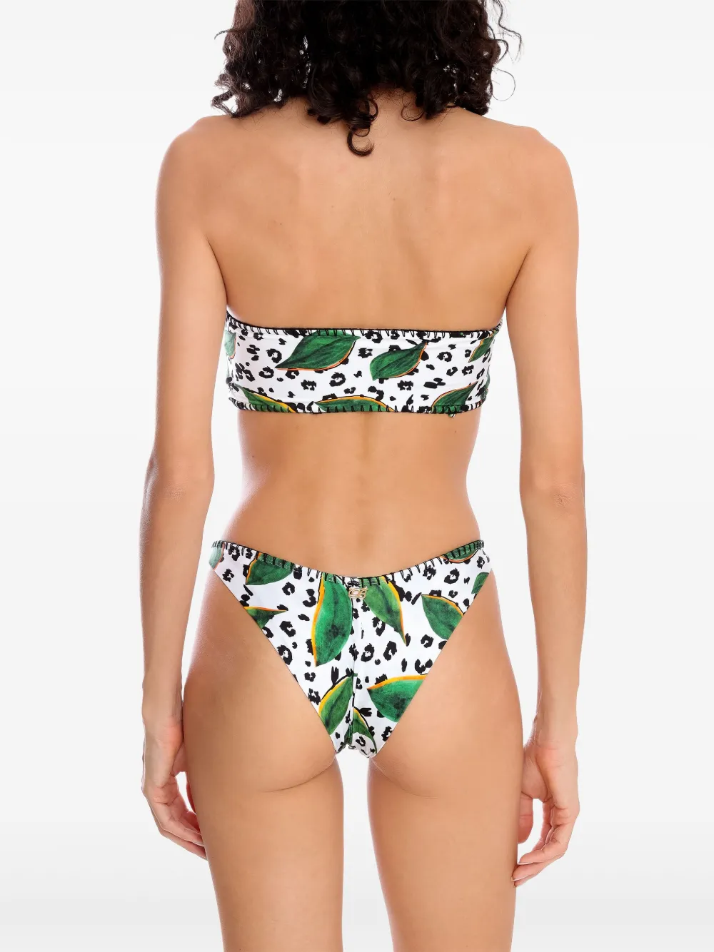 Brigitte Bikini met bloemenprint Wit