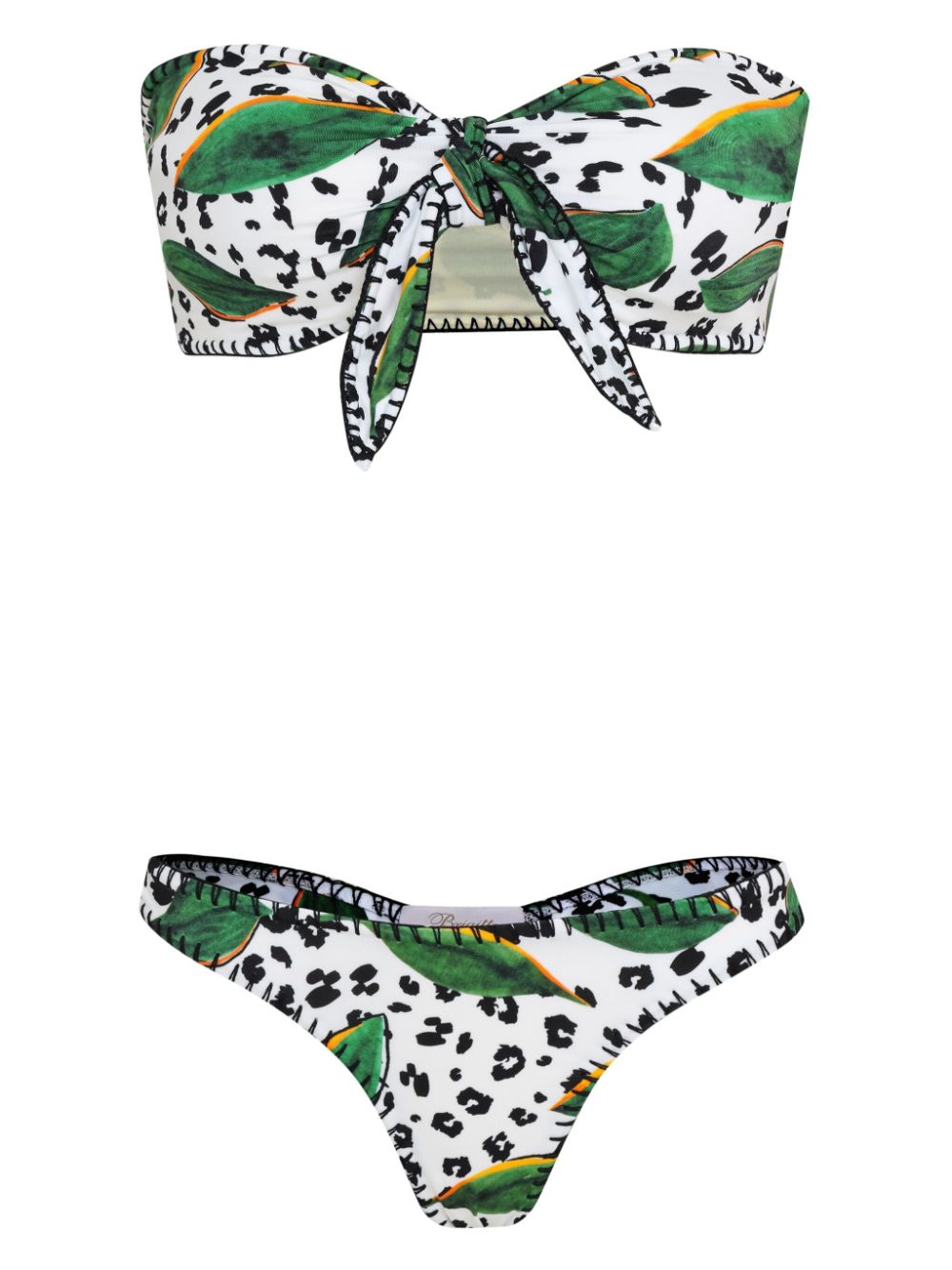 Brigitte Bikini met bloemenprint Wit