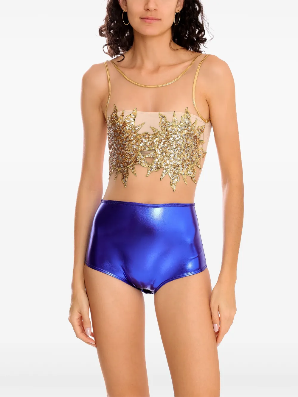 Brigitte Carnaval body Blauw