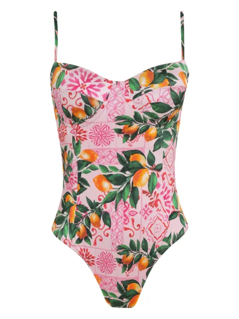 Brigitte lemon-print swimsuit