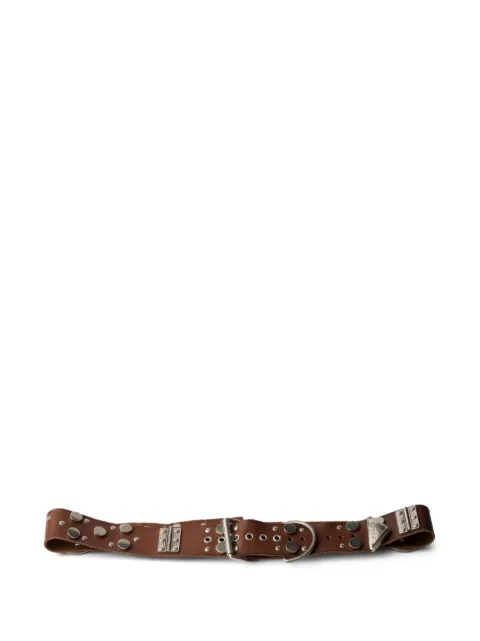 Prada studded leather belt