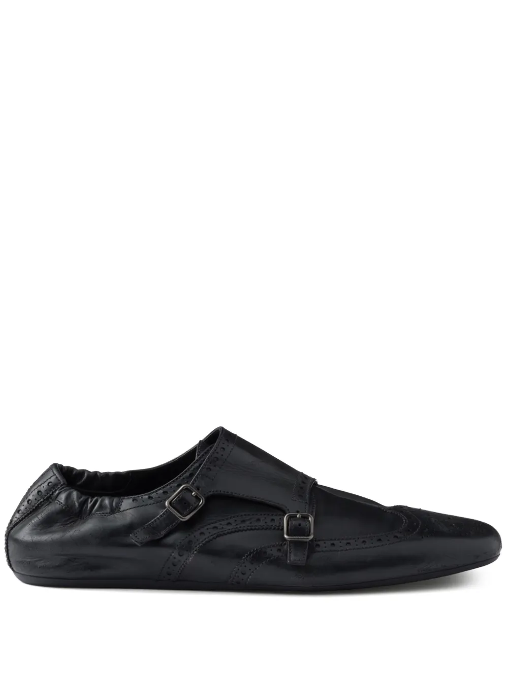 Prada Loafers met gesp Zwart