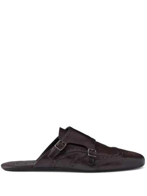 Prada mules à boucles - Marron - Prada - Modalova