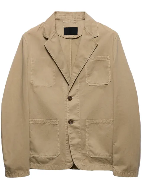 Prada cotton single-breasted blazer