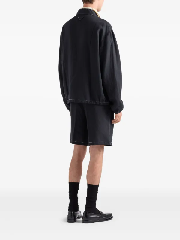 Prada ブルゾン ジャケット | ブラック | FARFETCH JP