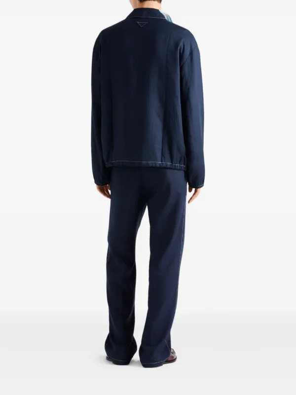 Prada ブルゾン ジャケット | ブルー | FARFETCH JP