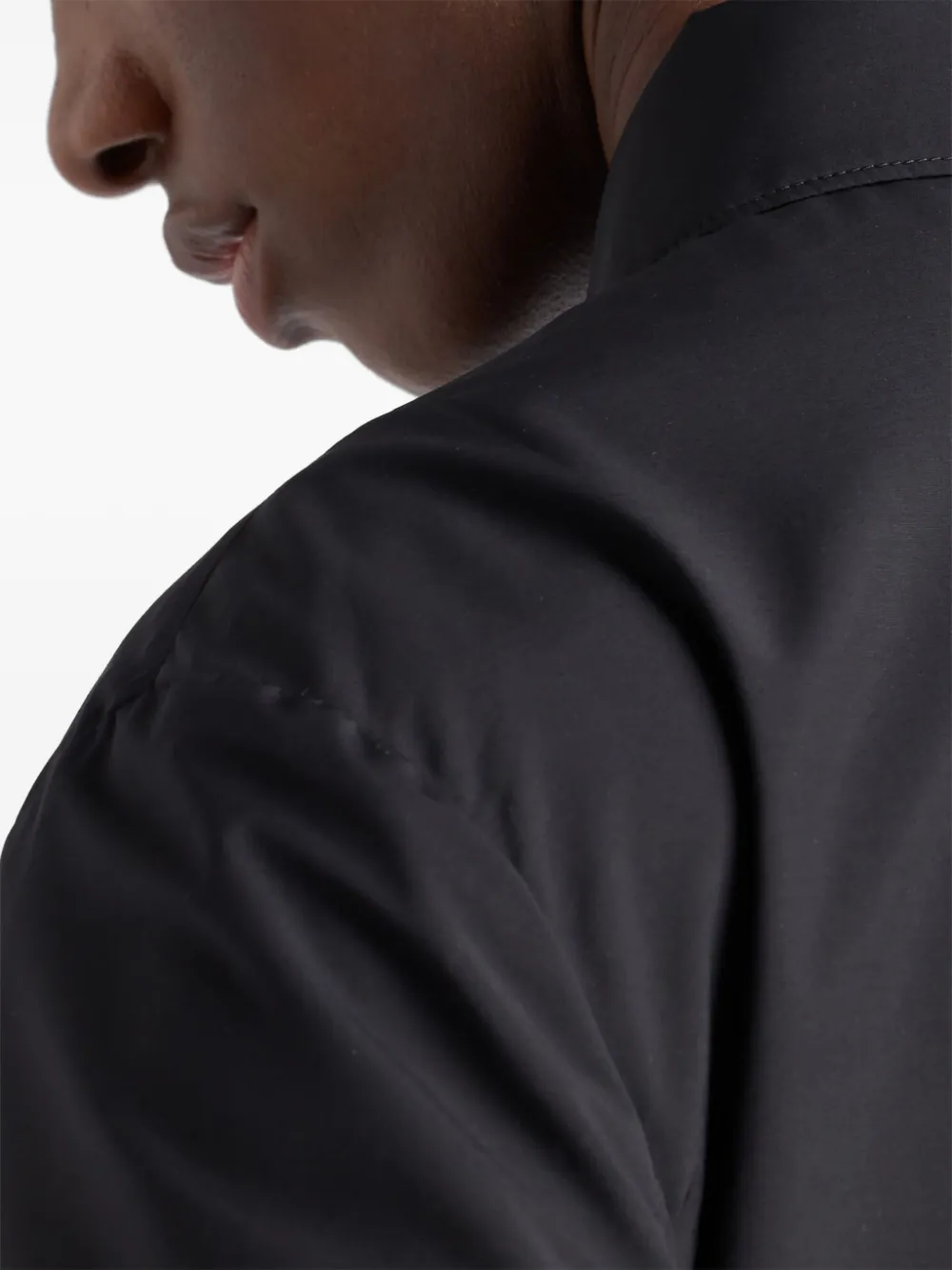 Prada Wollen shirtjack Zwart