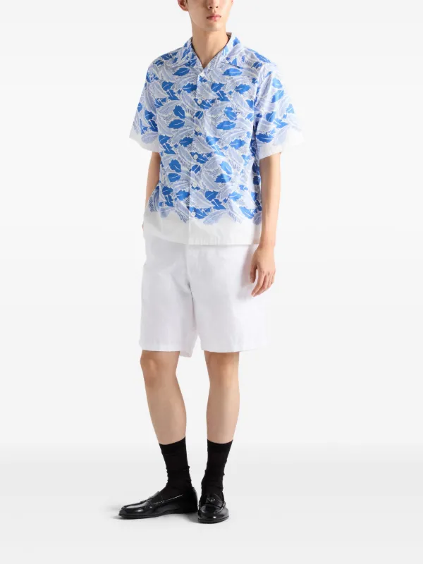 PRADA ホワイトショートスリーブシャツ