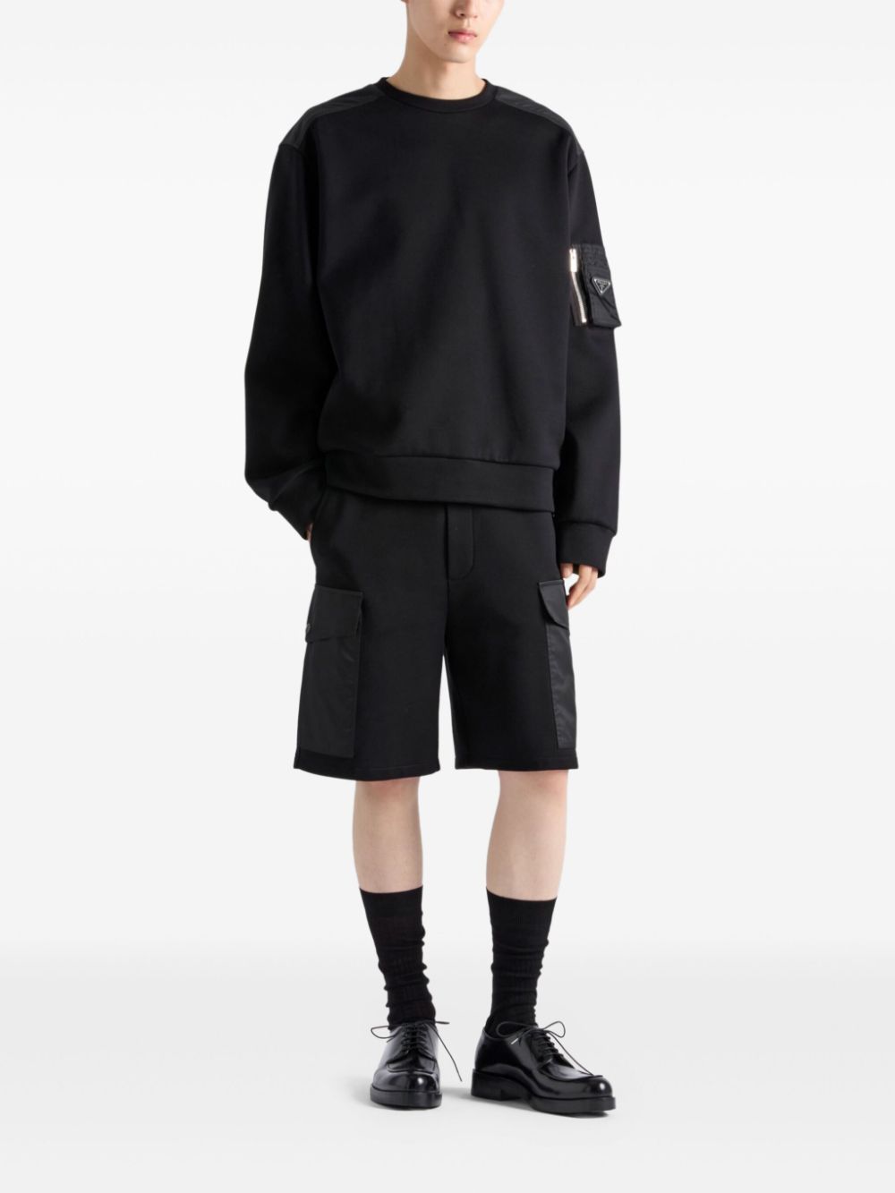 Prada cotton cargo shorts - Zwart