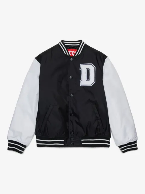Diesel Kids Bomberjacke mit Logo-Applikation