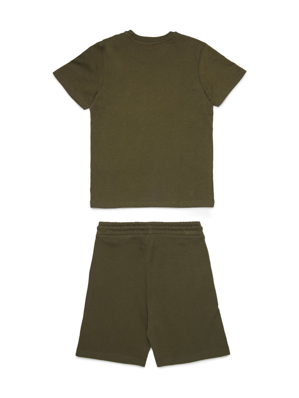 Diesel Kids logo t-shirt and bermuda shorts set - Groen