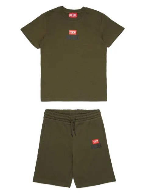 Diesel Kids logo t-shirt and bermuda shorts set