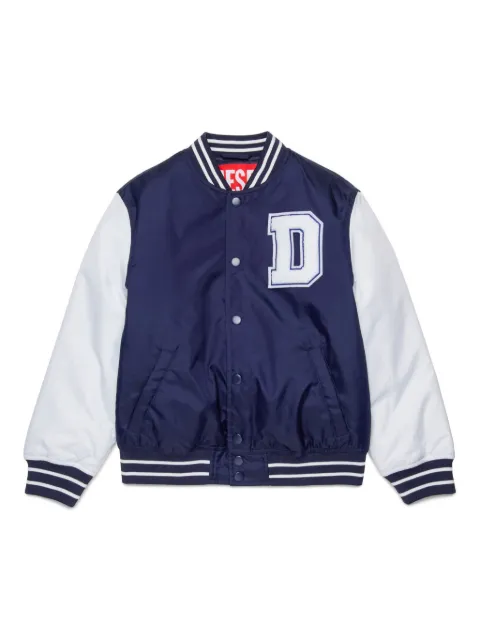 Diesel Kids chaqueta bómber con aplique del logo
