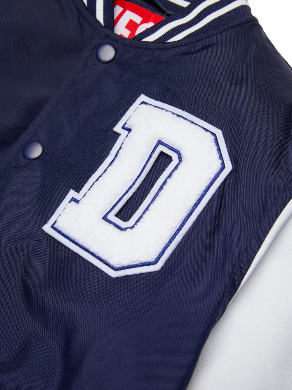 Diesel Kids Bomberjack met logoplakkaat Blauw