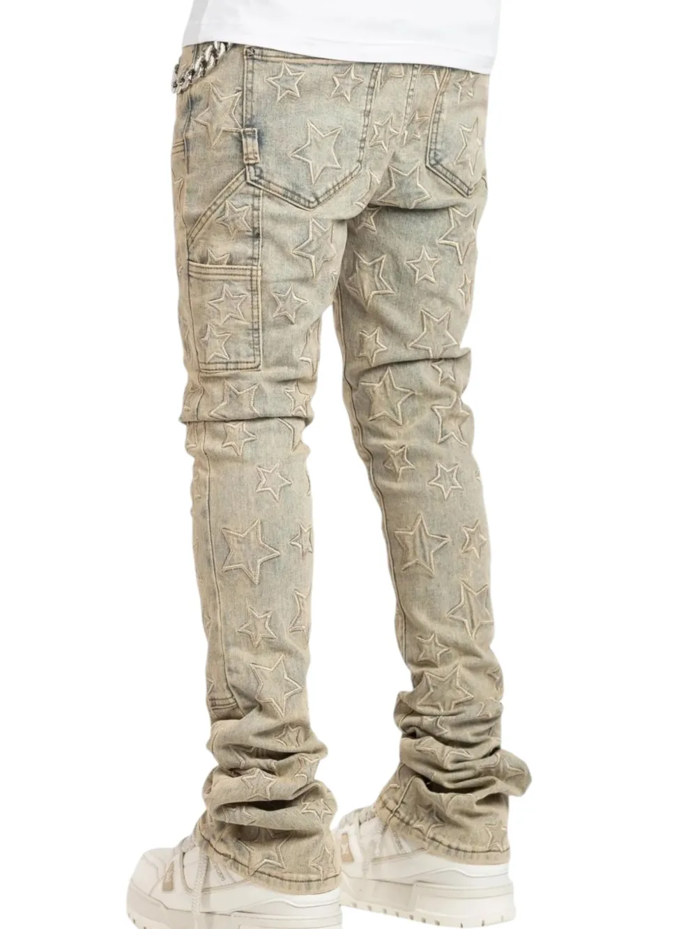 Guapi Vintage Stars Jeans In Neutrals