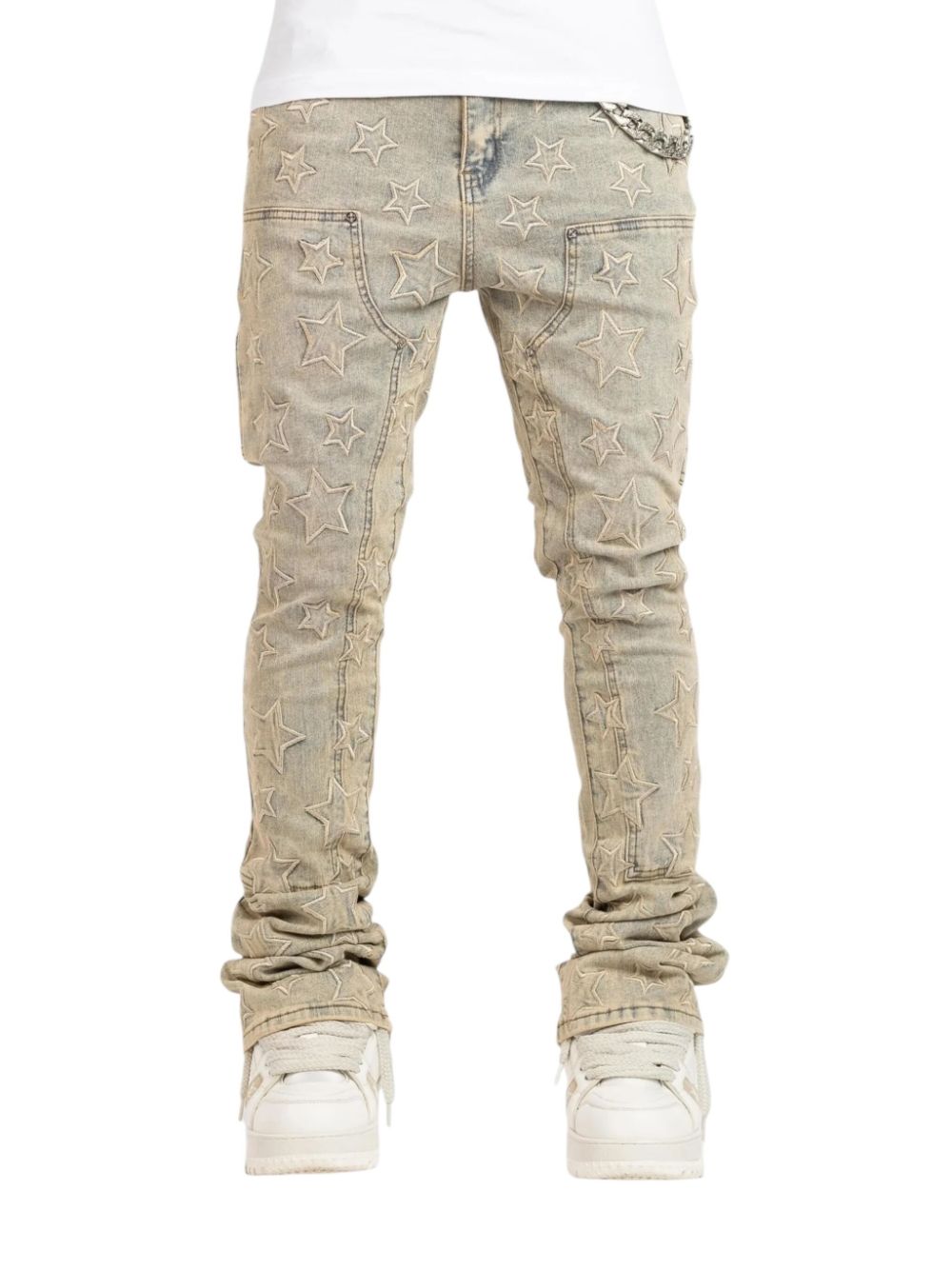 GUAPI Vintage Stars jeans - Beige