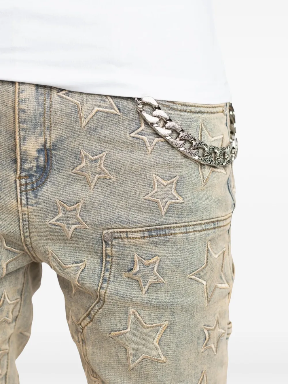 GUAPI Vintage Stars Jeans | Neutrals | FARFETCH