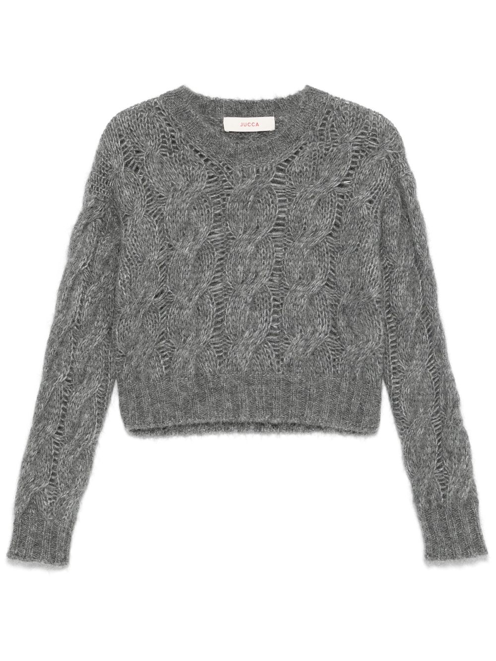 jucca approved cable-knit sweater - Grey