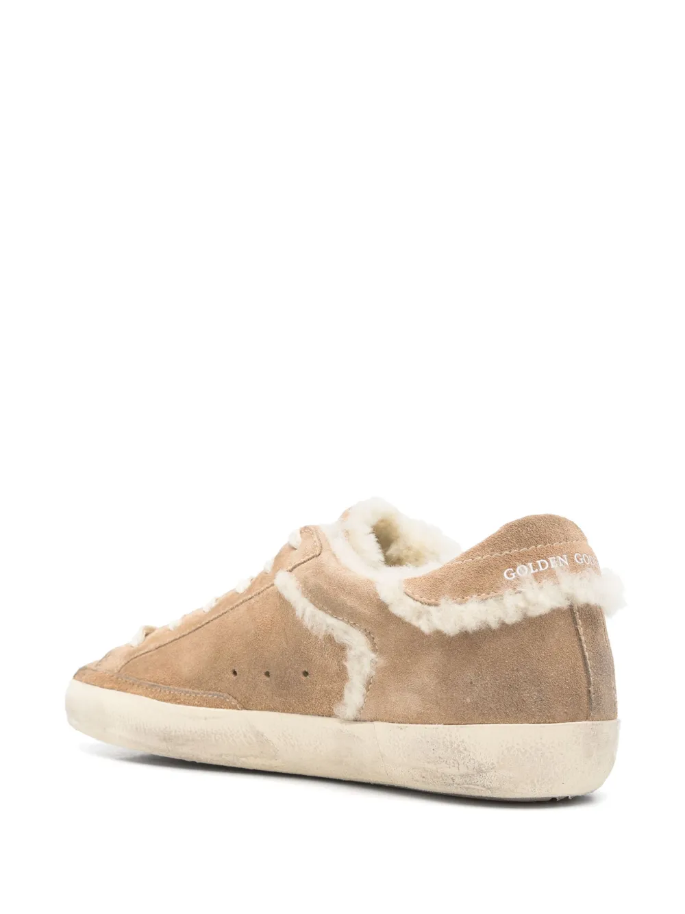 Golden Goose Super-star Double Quarter With List In Brown
