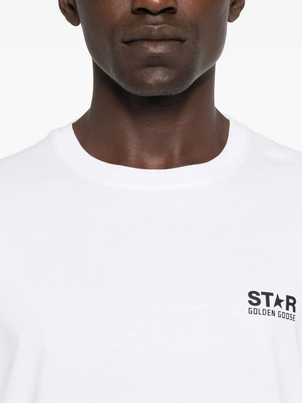 Golden Goose T-shirt met logo-ster Wit