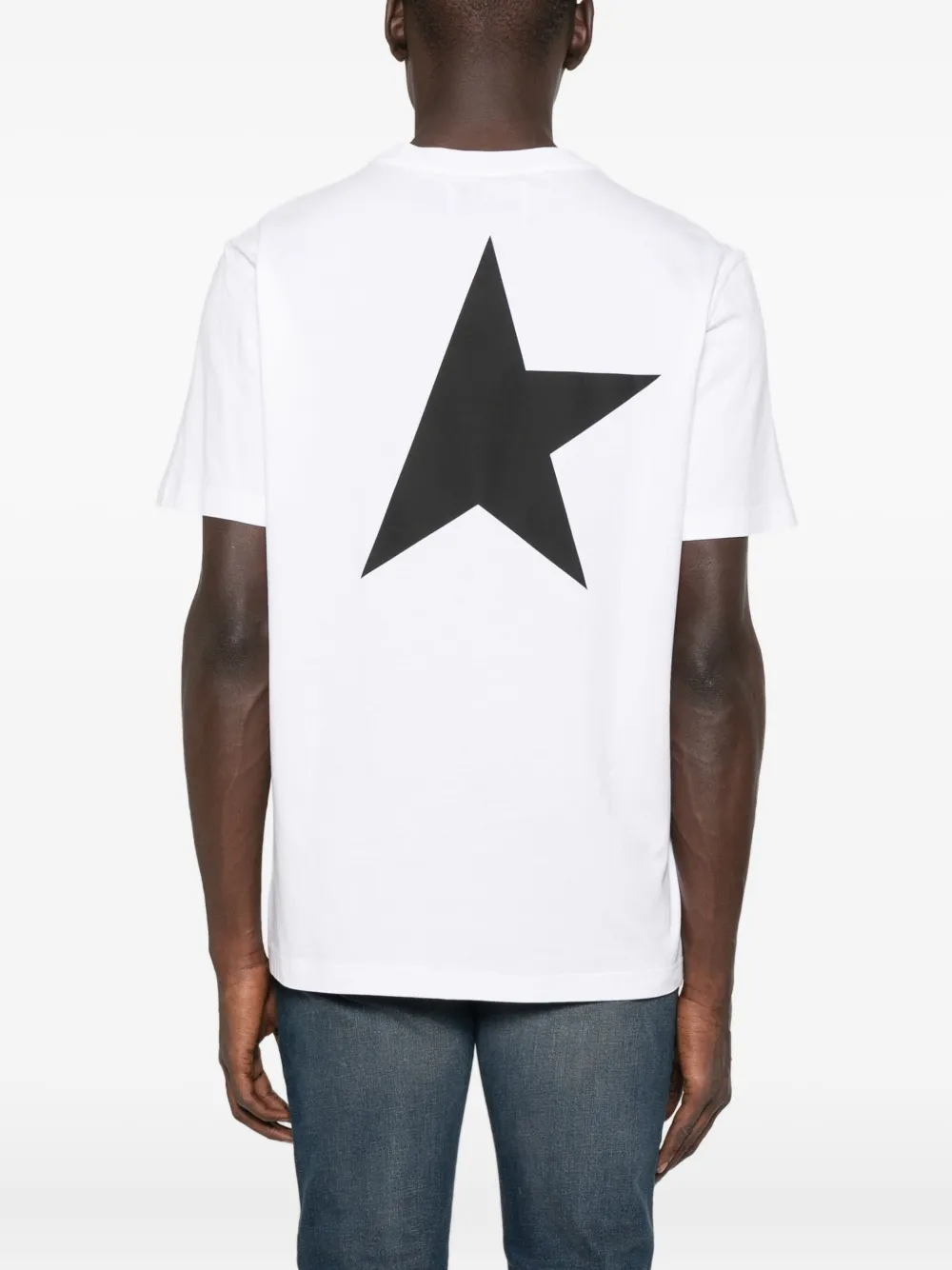 Golden Goose T-shirt met logo-ster Wit