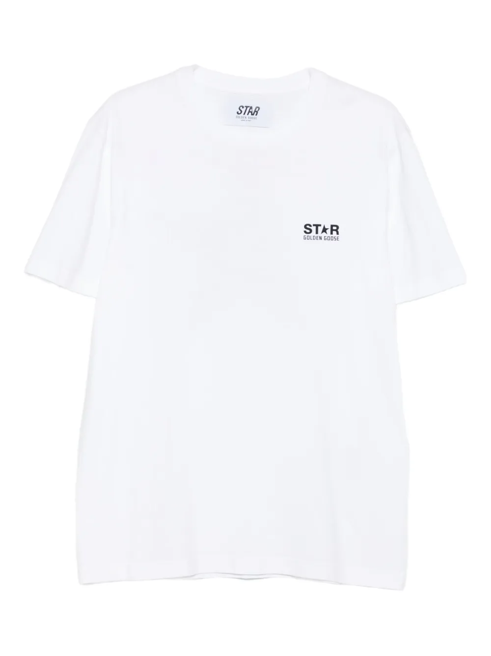 Golden Goose T-shirt met logo-ster Wit