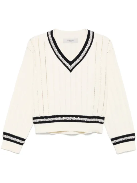 Golden Goose pull à détails de cristaux
