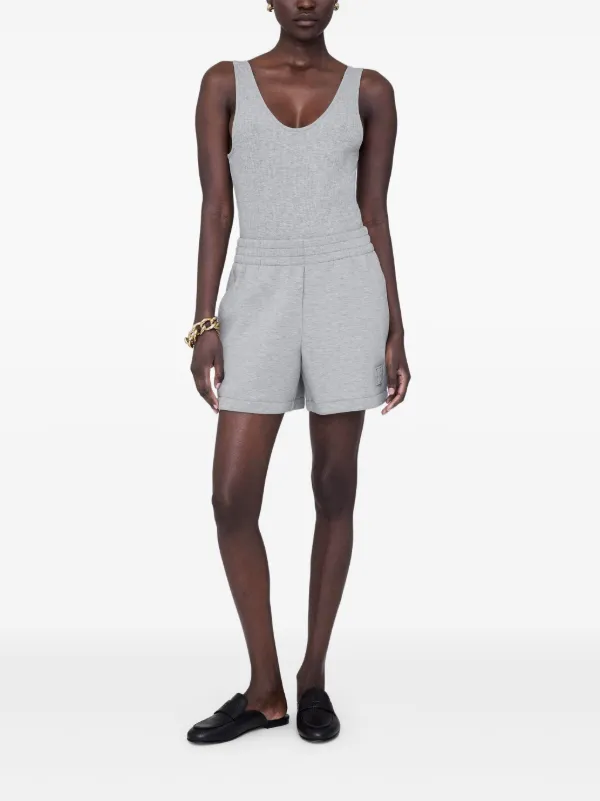 ショートパンツ ANINE BING Woman Short Grey A0510655 GRY1 Anine Bing Kam shorts in gray cotton | H-Brands