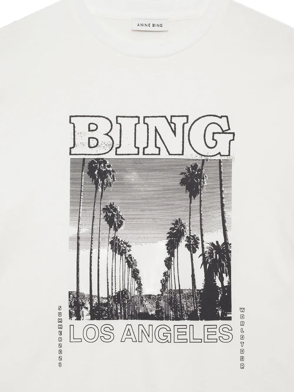 ANINE BING Louis T-shirt Wit