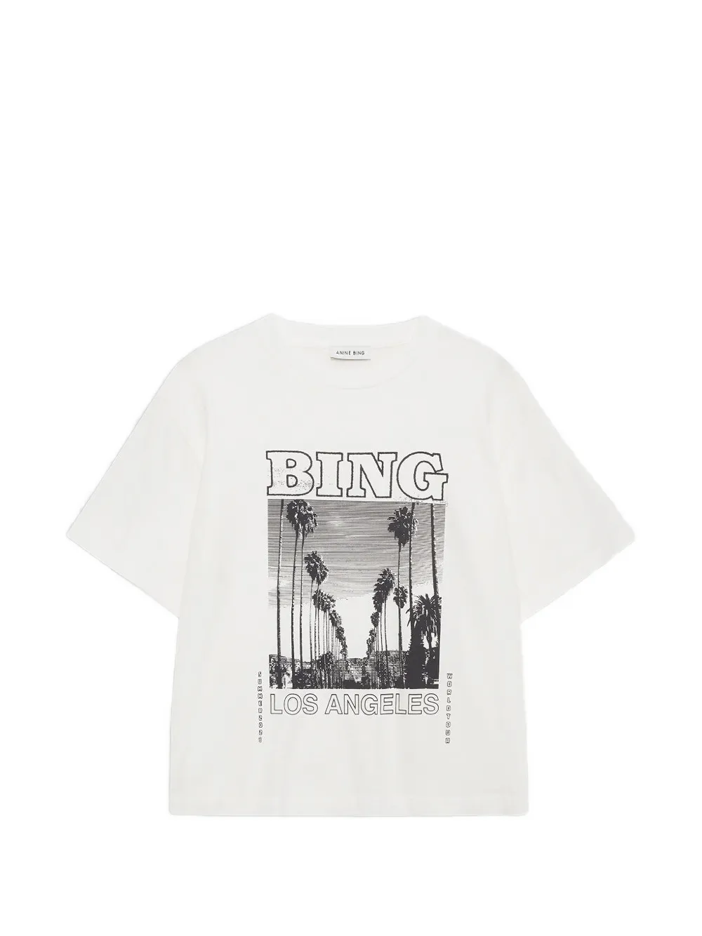 ANINE BING Louis T-shirt Wit