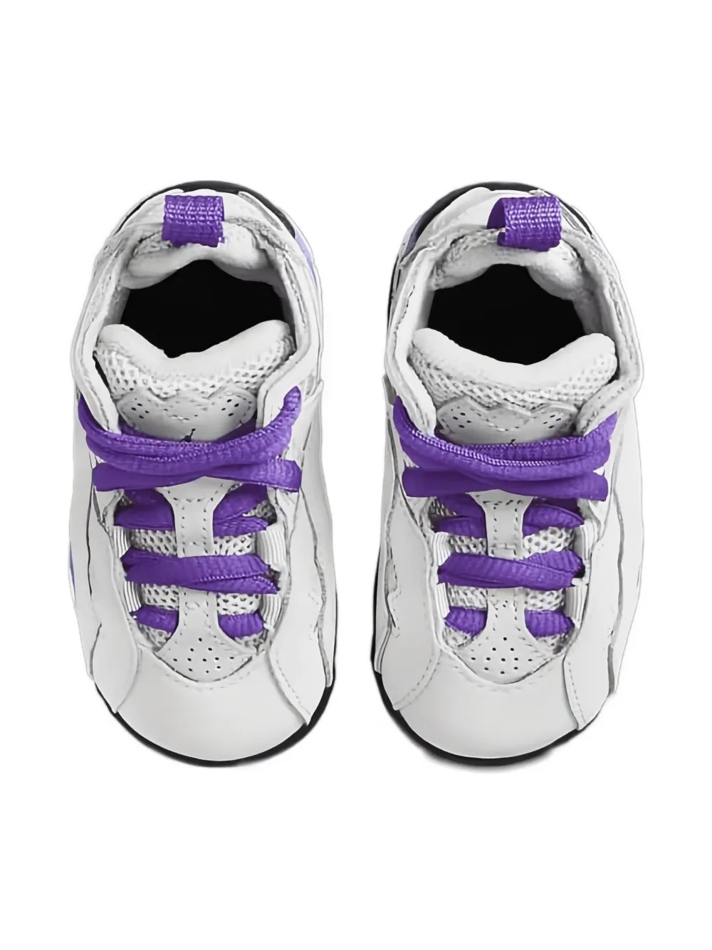 Jordan Kids Jordan True Flight "Base Grey Purple Venom" sneakers White