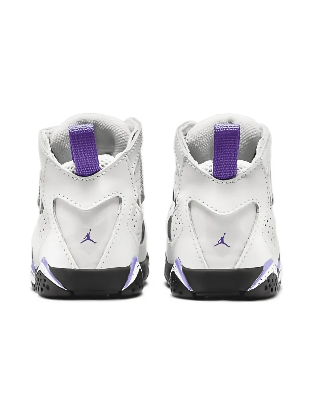 Jordan Kids Jordan True Flight "Base Grey Purple Venom" sneakers White