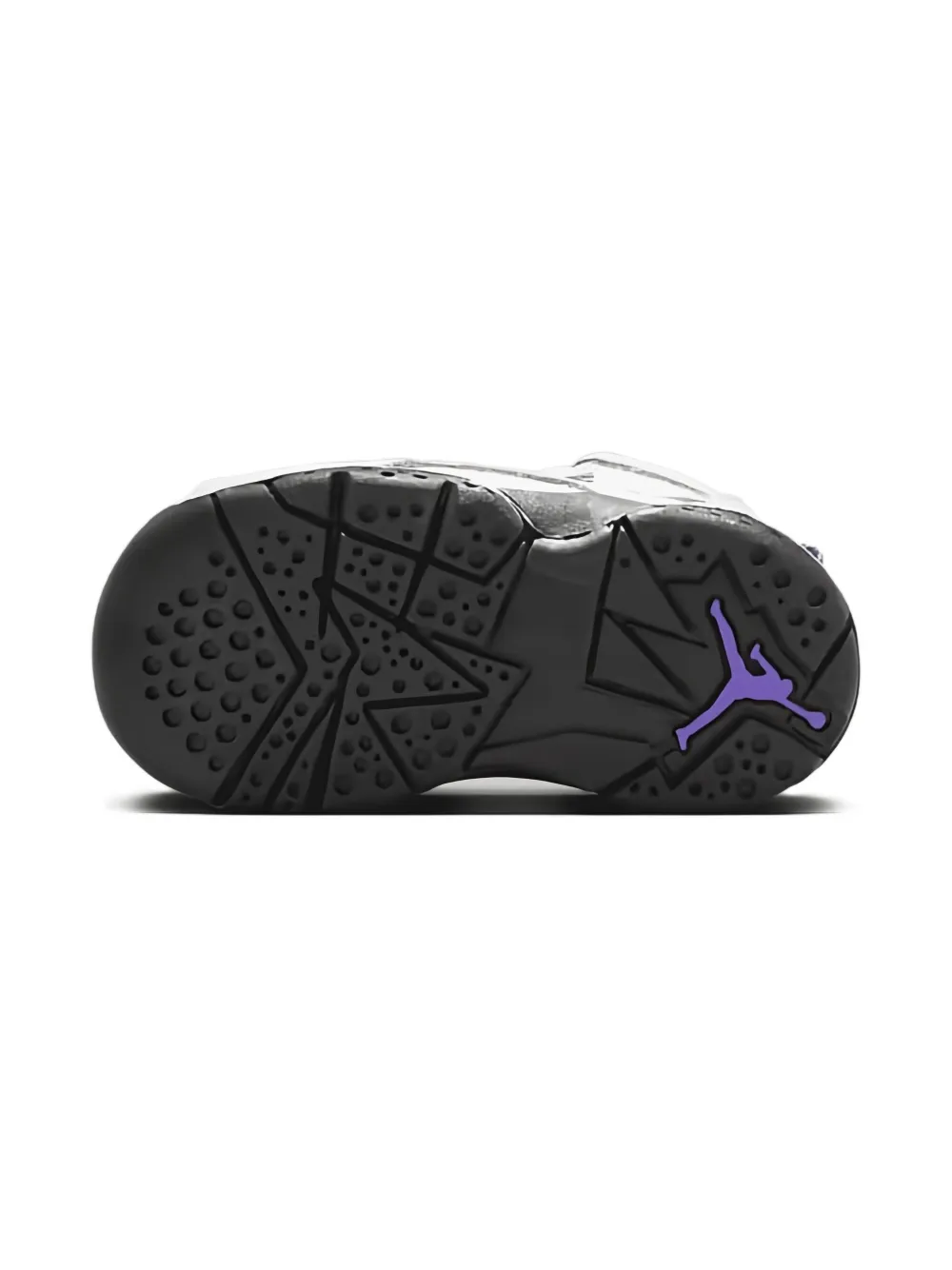 Jordan Kids Jordan True Flight "Base Grey Purple Venom" sneakers White