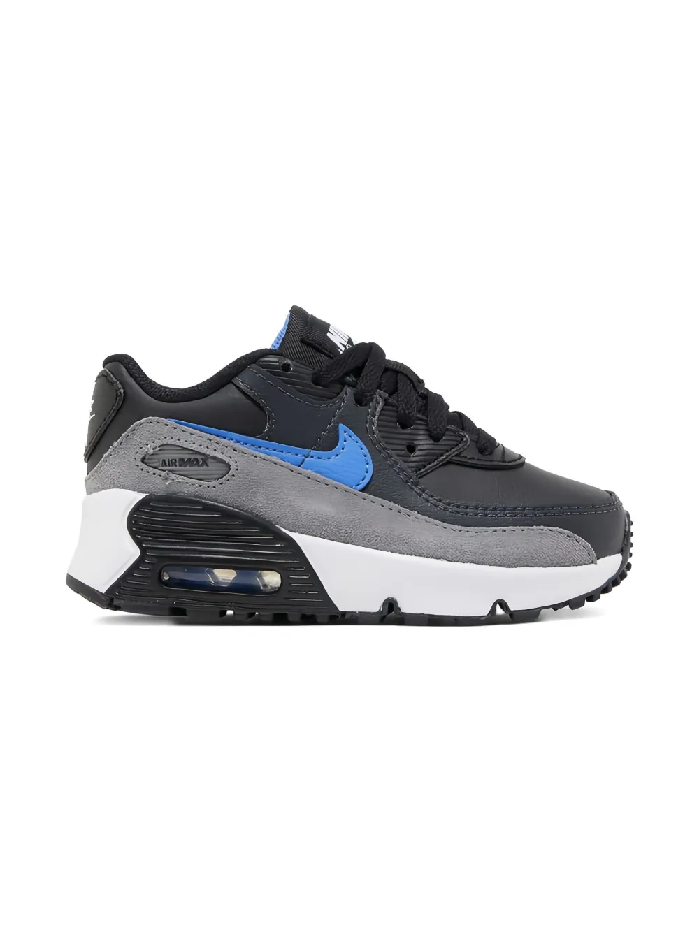 Nike Kids Air Max 90 leather sneakers Grey