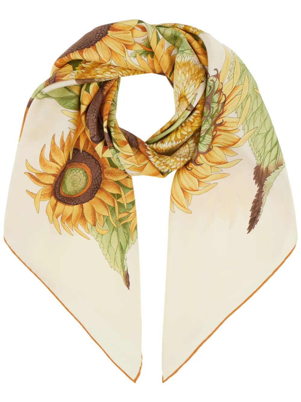 Ferragamo Women's Printed Silk Foulard In Neutrals