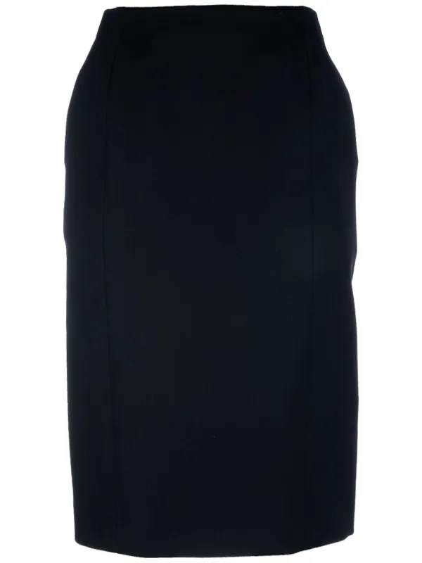 Balenciaga Wool Skirt in Black