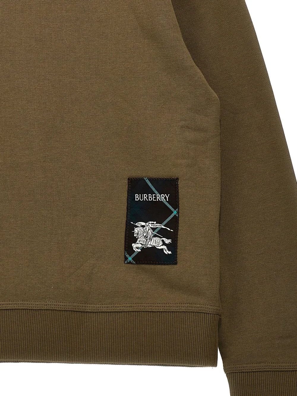 Burberry Kids Sweater met applicatie Groen