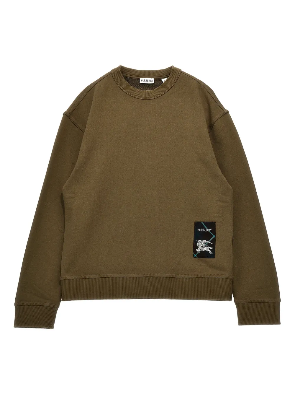 Burberry Kids Sweater met applicatie Groen