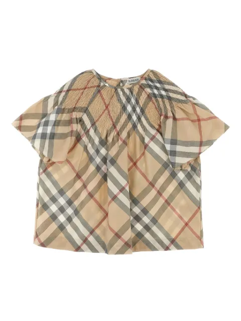 Burberry Kids checked T-shirt