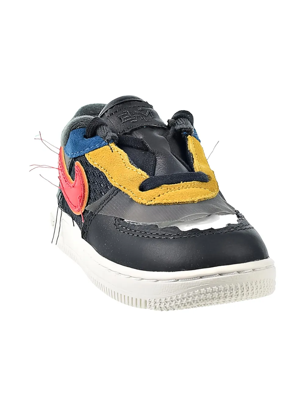 Nike Kids Air Force 1 Low TD BHM sneakers - Zwart