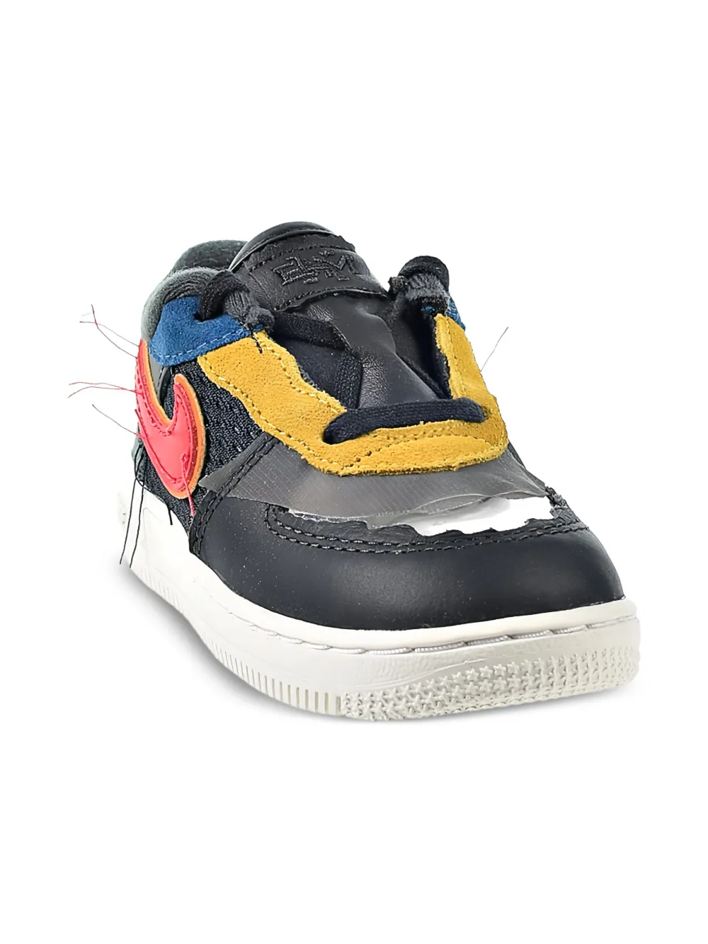 Nike Kids Air Force 1 Low TD "BHM" sneakers Zwart