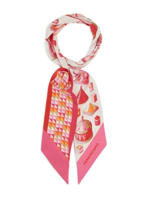 Haut bandeau à imprimé graphique - Ferragamo - Modalova