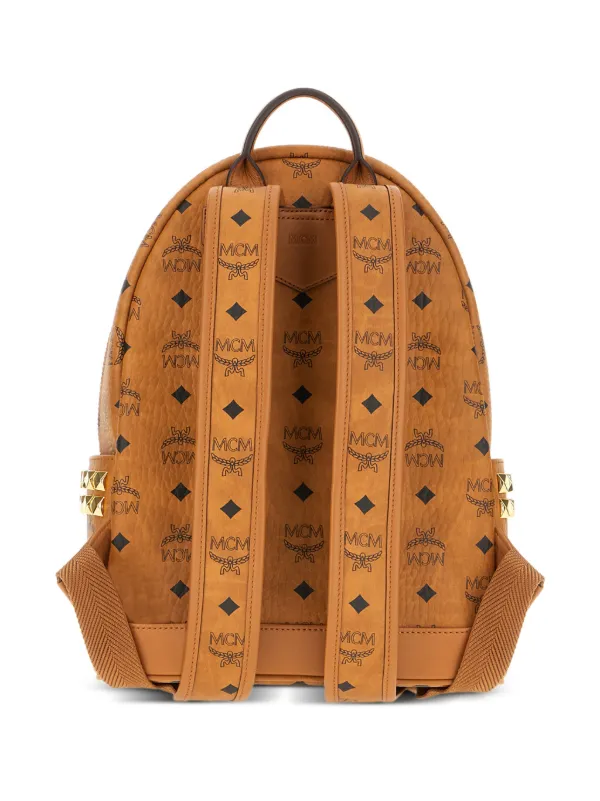 MCM Small Stark Backpack | Brown | FARFETCH