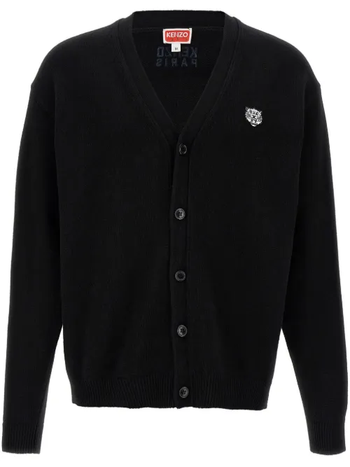 Kenzo cardigan Happy Tiger - Noir - Kenzo - Modalova