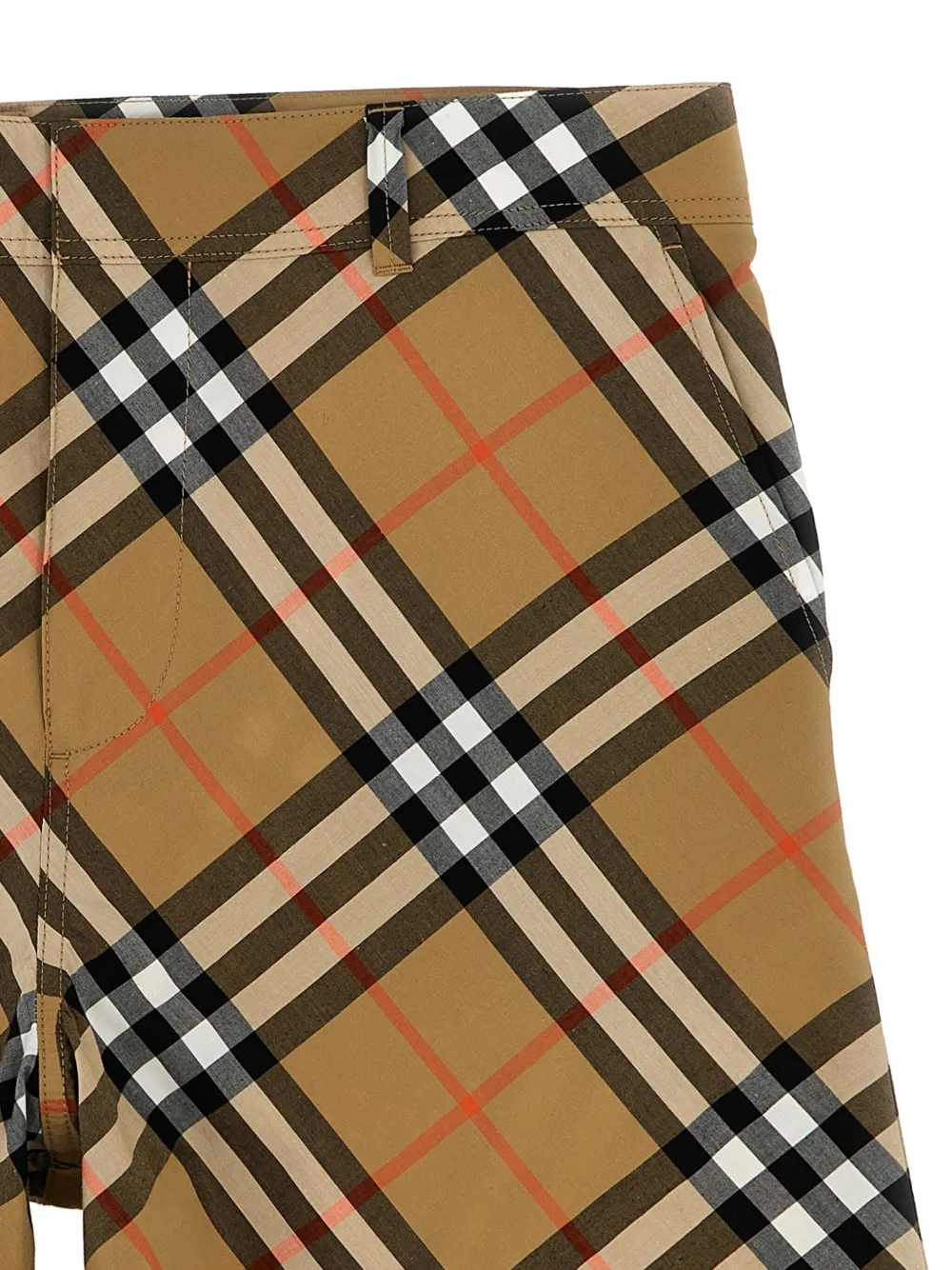 Burberry Kids Geruite bermuda shorts Bruin