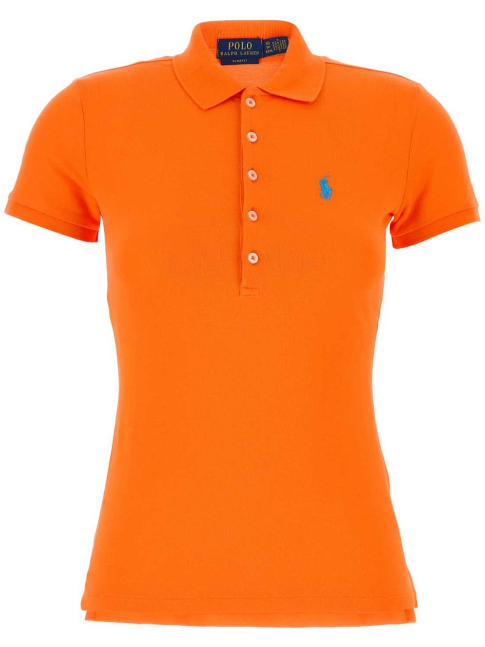 stretch piqué polo shirt